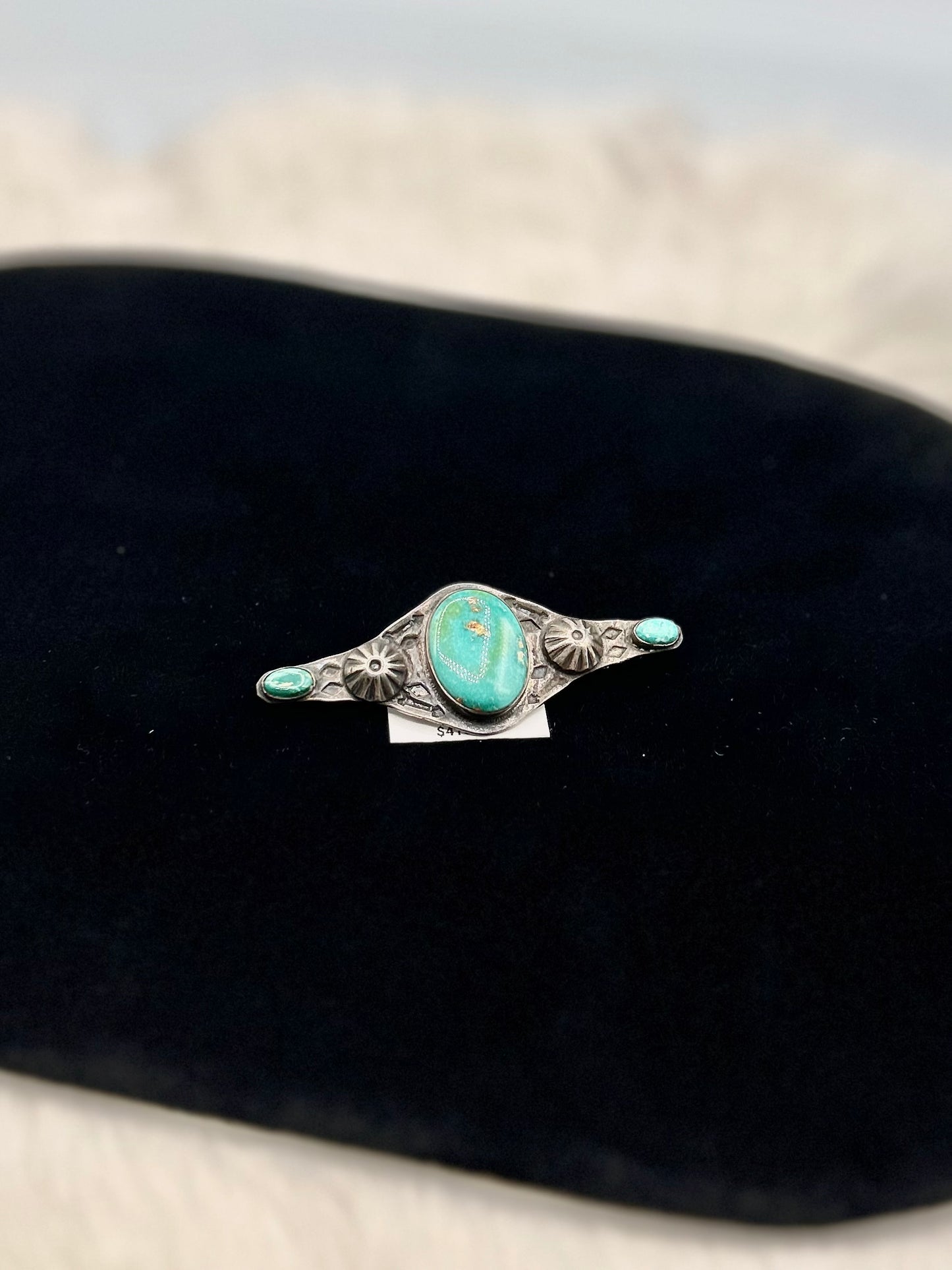 Old Turquoise Pin