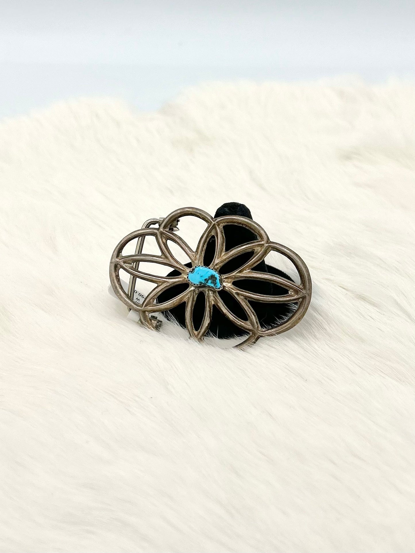 Sandcast Turquoise Belt Buckle