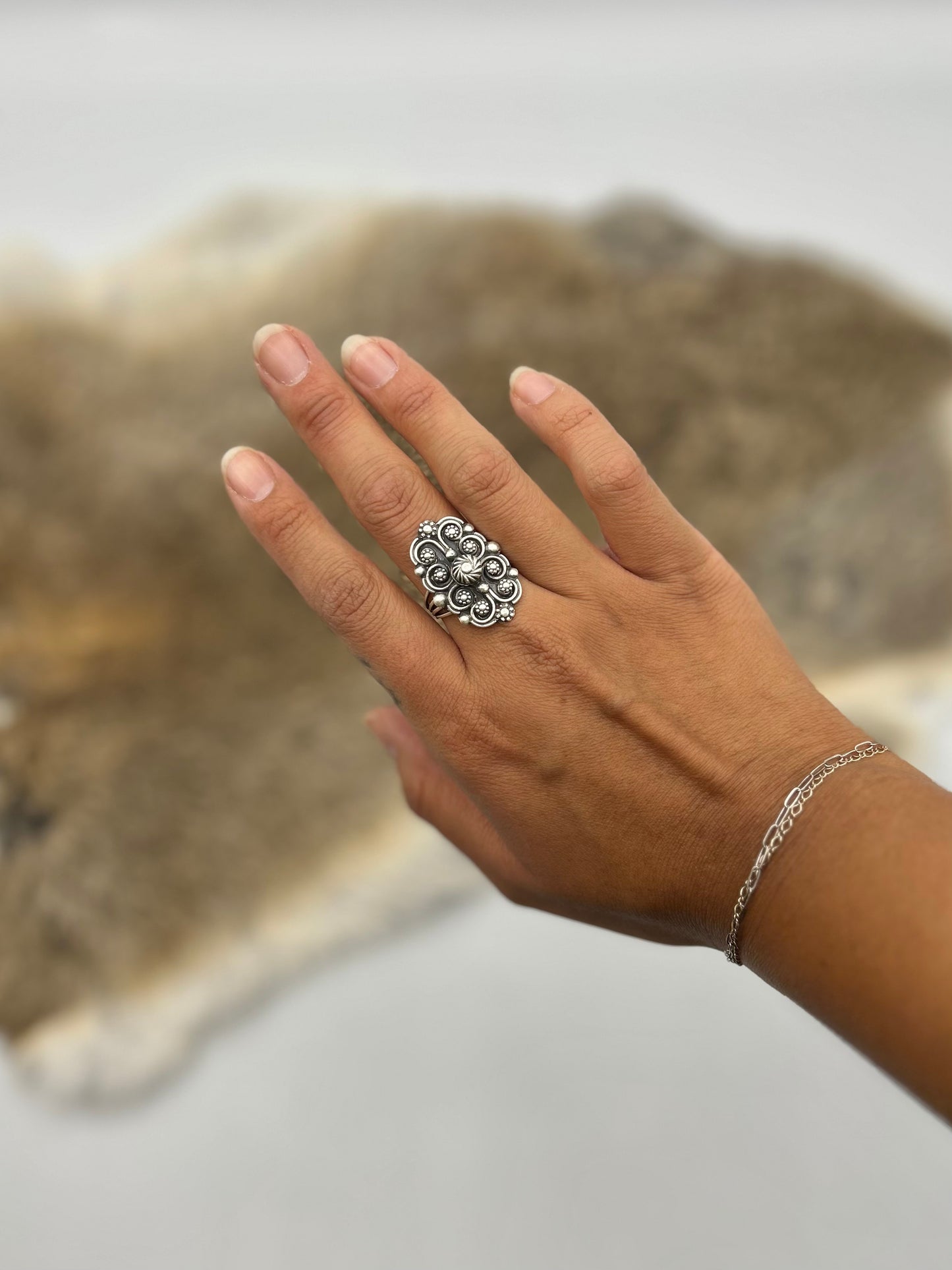 John Begay Silver Wire Ring
