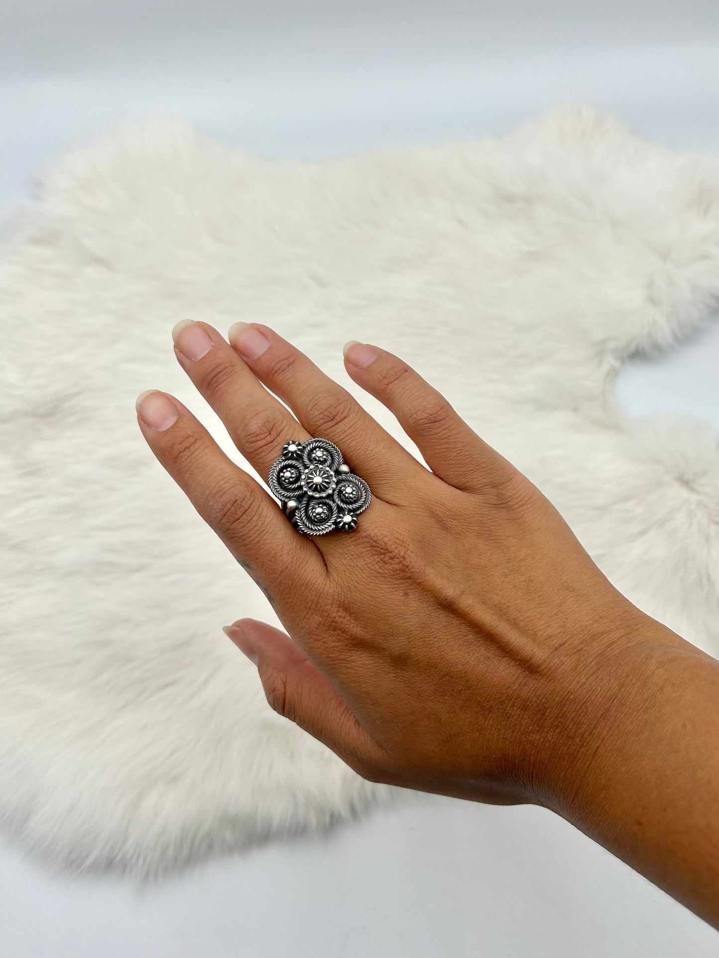 John Begay Silver Wire Ring