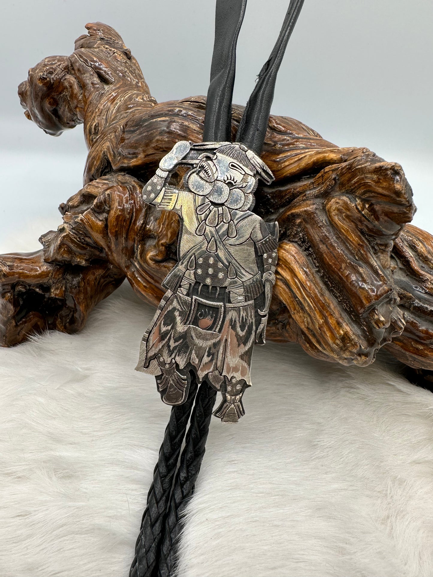 White Buffalo Hopi Kachina Bolo-Tie