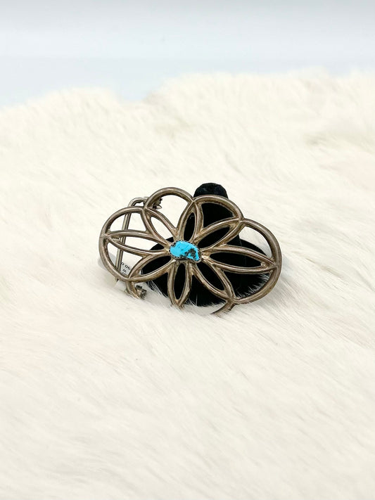 Sandcast Turquoise Belt Buckle