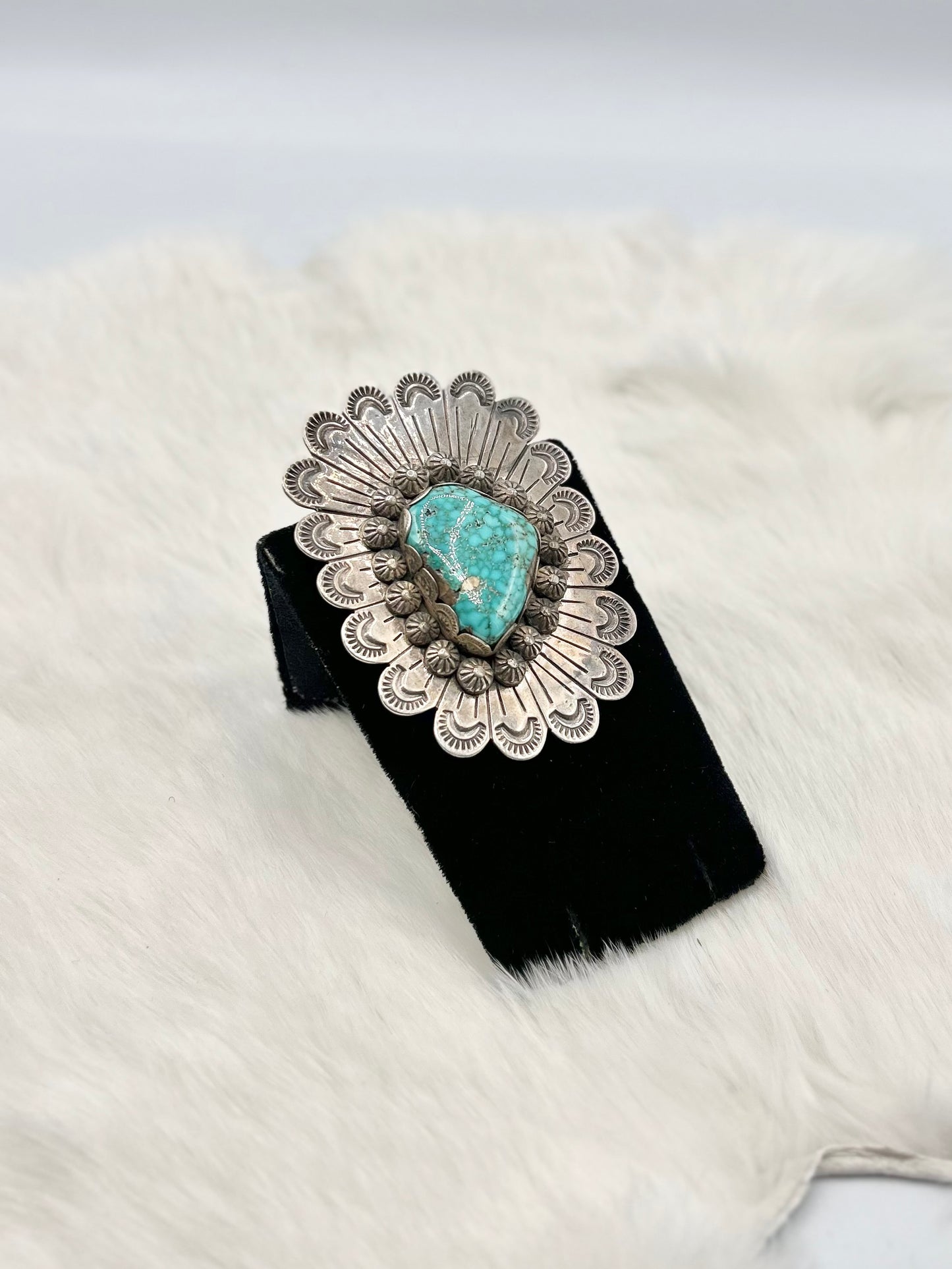 Turquoise Concho Pendant
