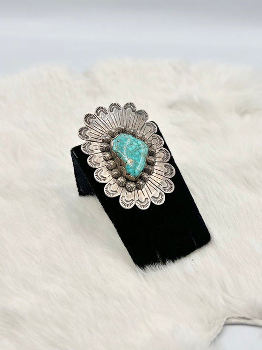 Turquoise Concho Pendant
