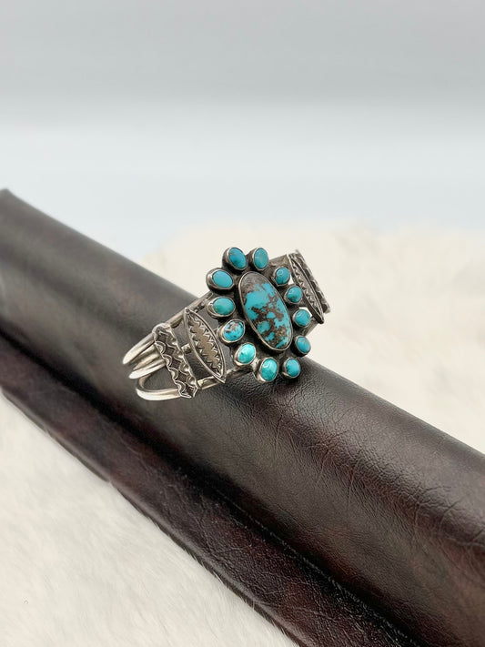 Heavy Vintage Cluster Bracelet