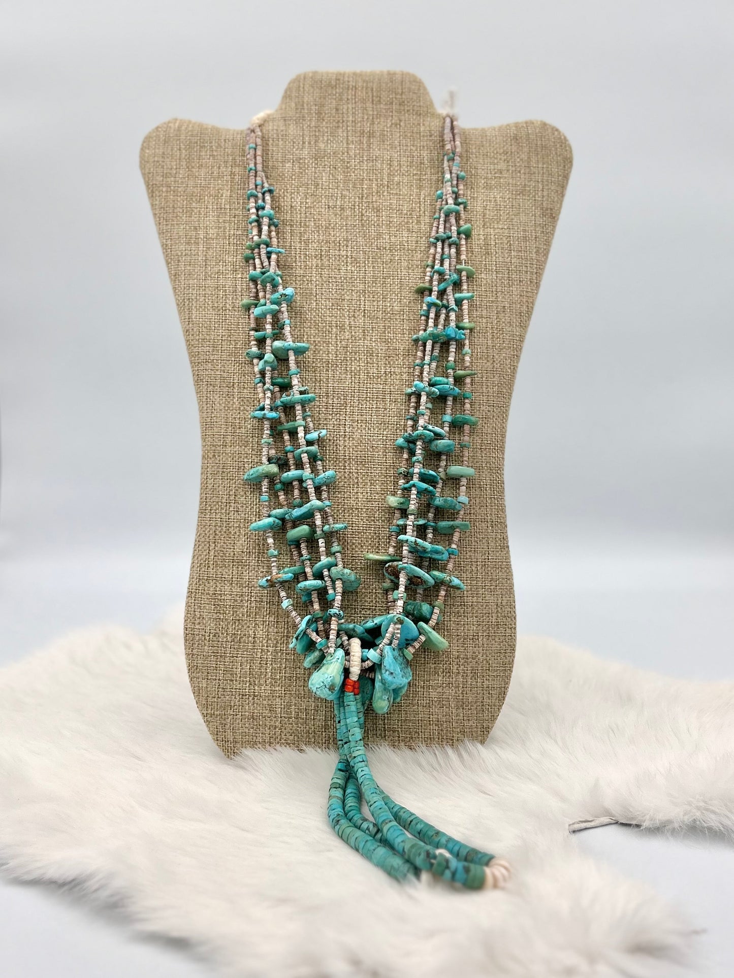 Vintage Natural Turquoise Navajo Necklace