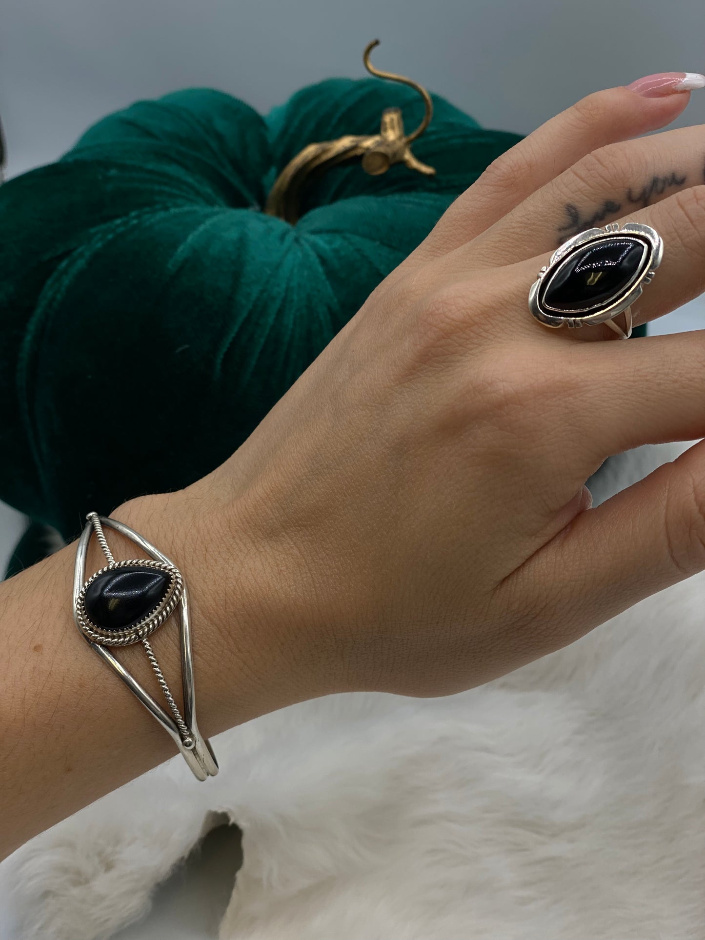 Dark Eye; Black Onyx Ring