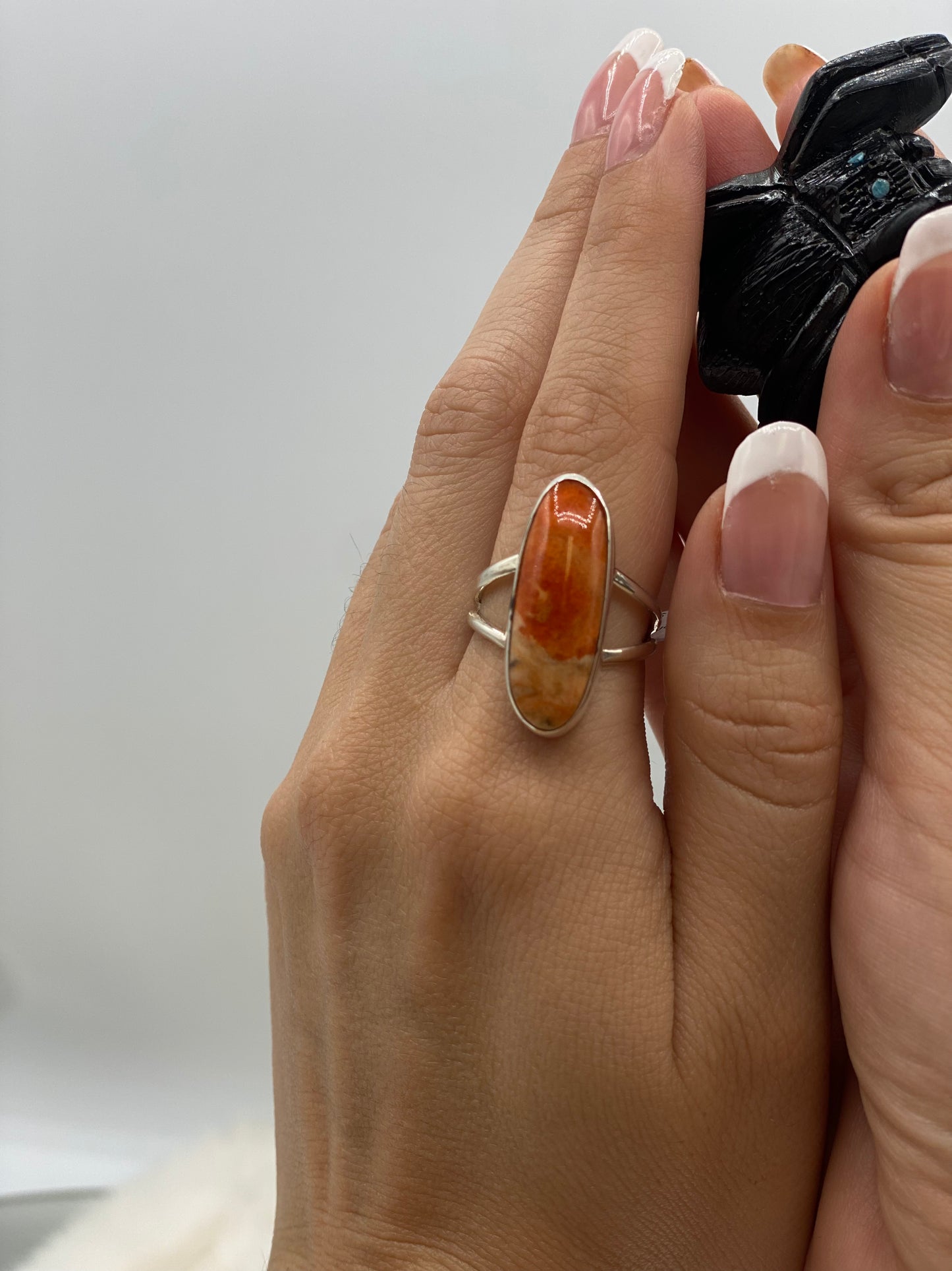 Pumpkin Orange Spiny Ring