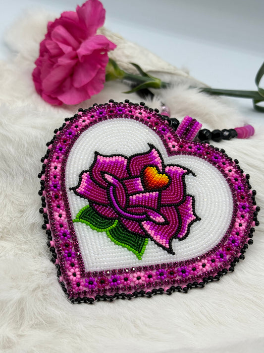 "Heart on My Sleeve" Beaded Medallion