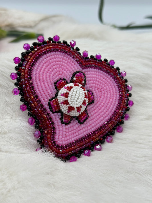 What a Lovely Turtle- Beaded Pin