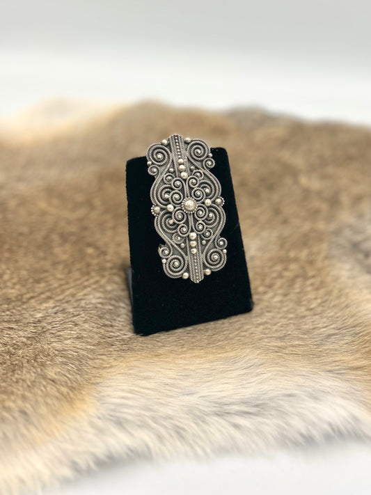 John Begay Silver Wire Buckle