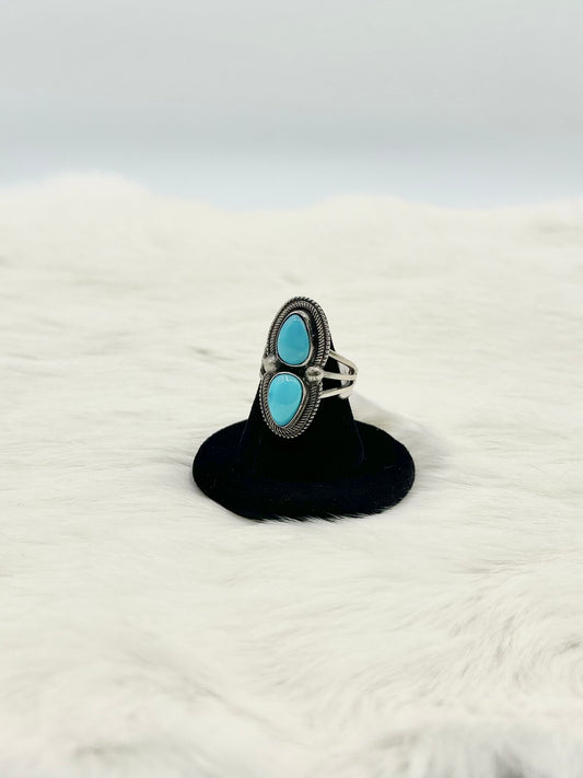 John Begay Kingman Gemini Ring