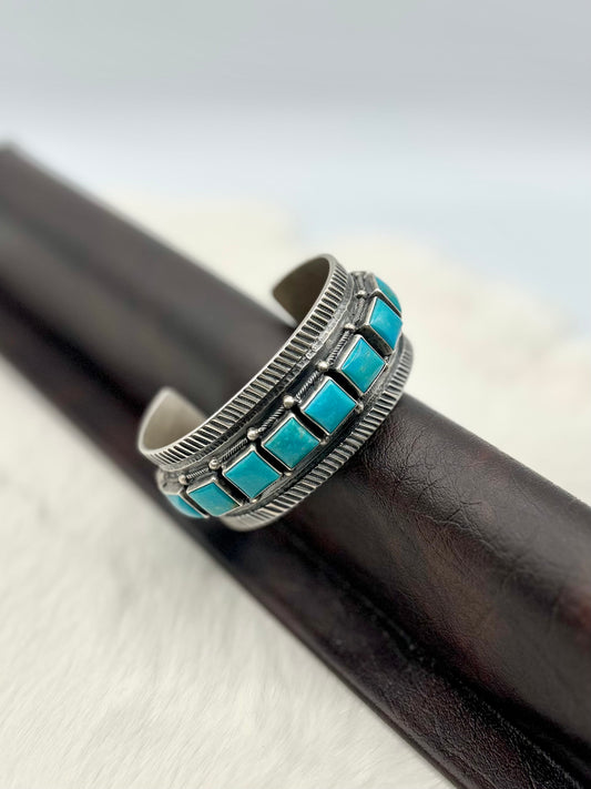 John Begay Heavy Turquoise Bracelet
