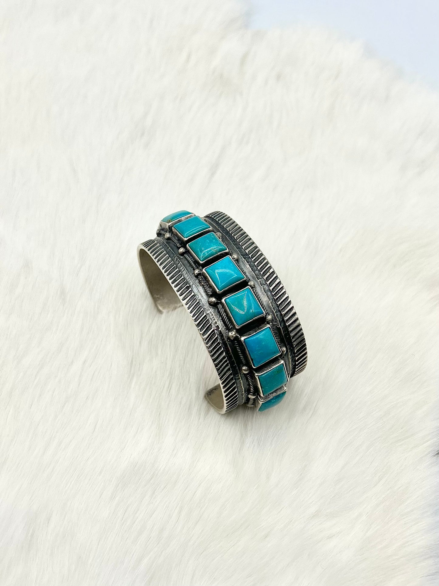 John Begay Heavy Turquoise Bracelet