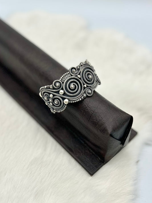 John Begay Silver Wire Bracelet