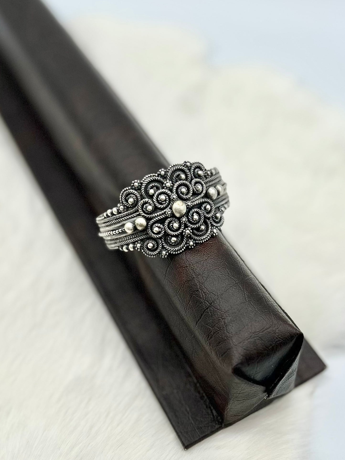 John Begay Silver Wire Bracelet