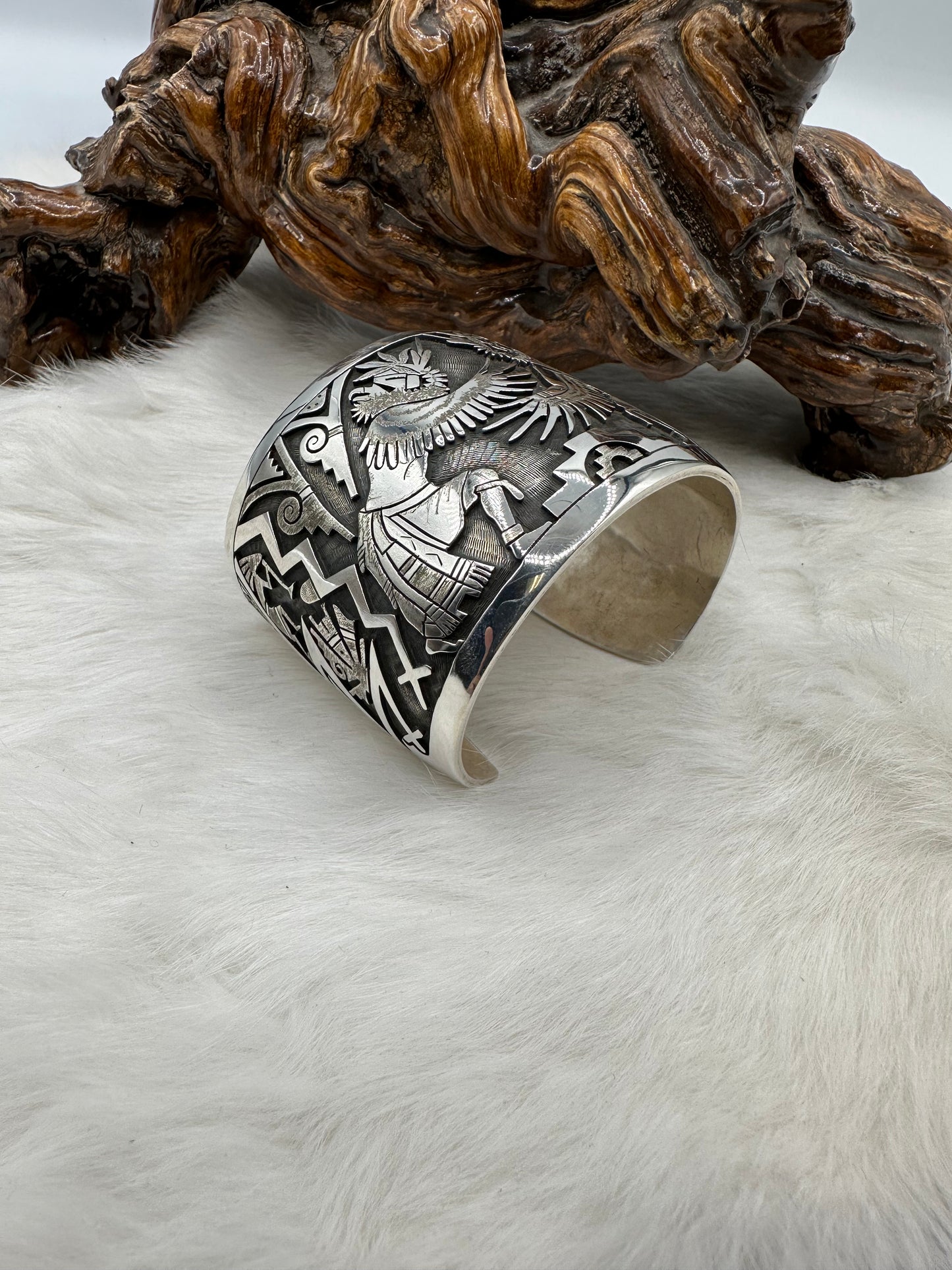 Hopi Kachina Cuff Bracelet