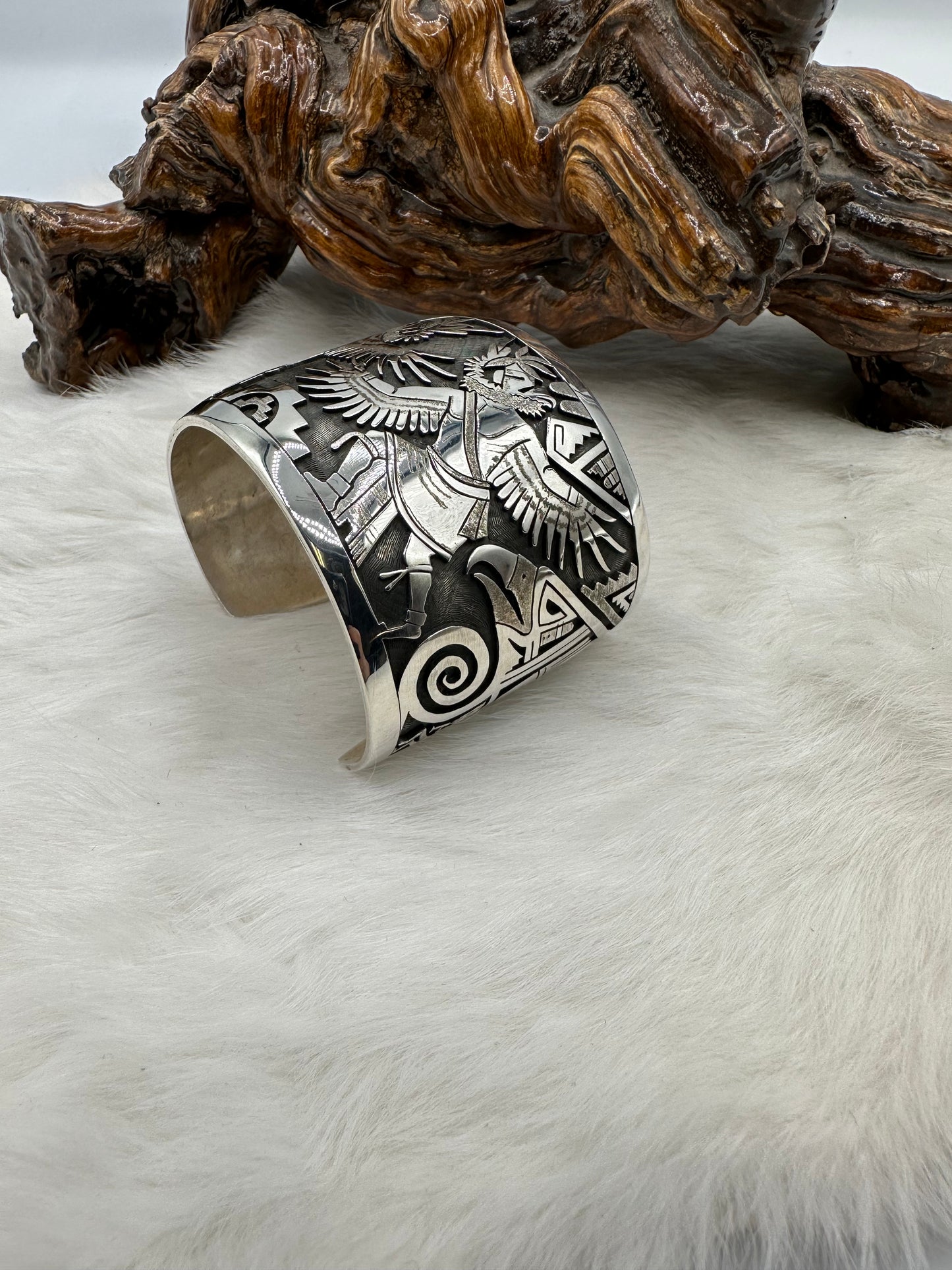 Hopi Kachina Cuff Bracelet