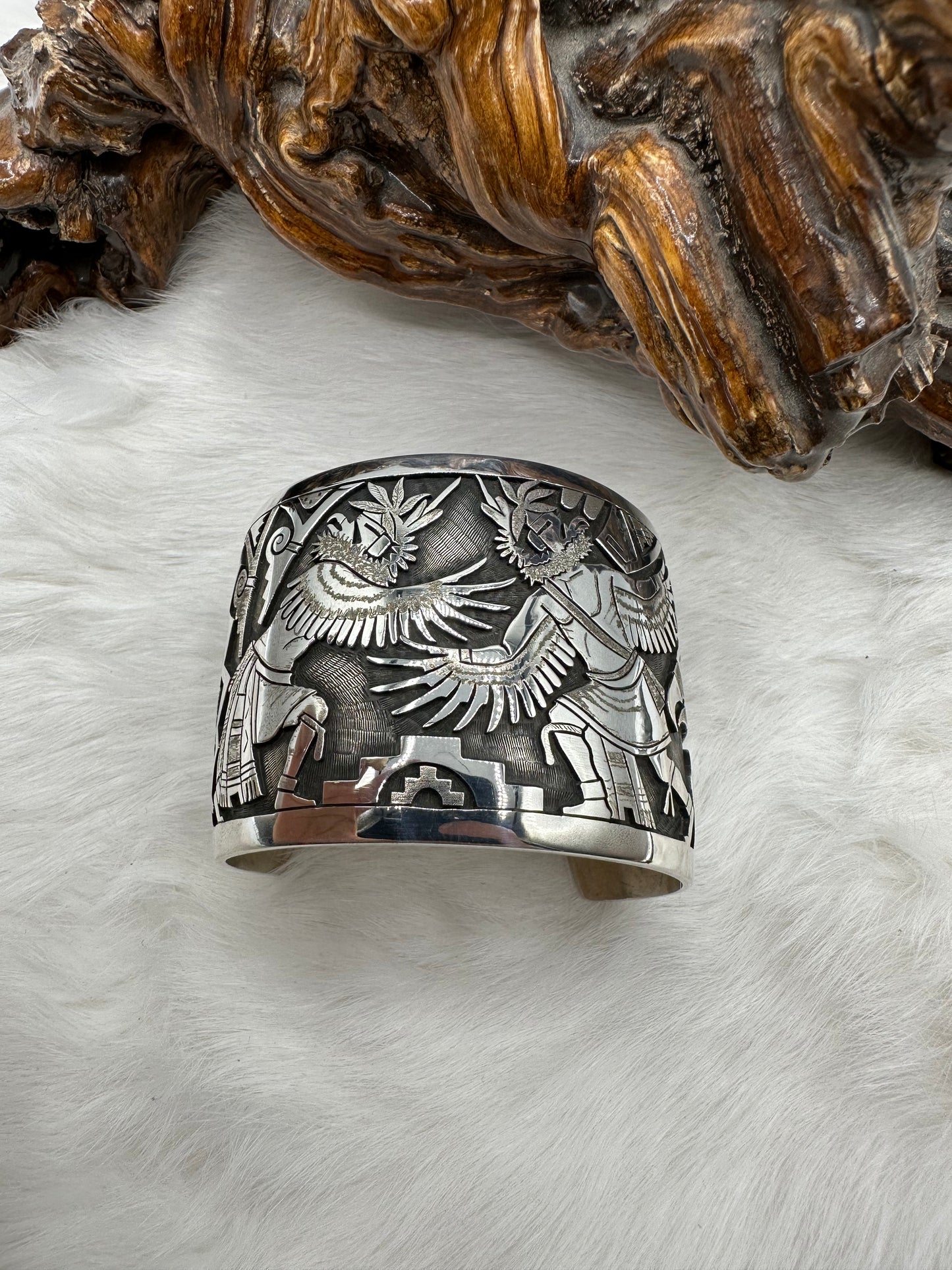 Hopi Kachina Cuff Bracelet