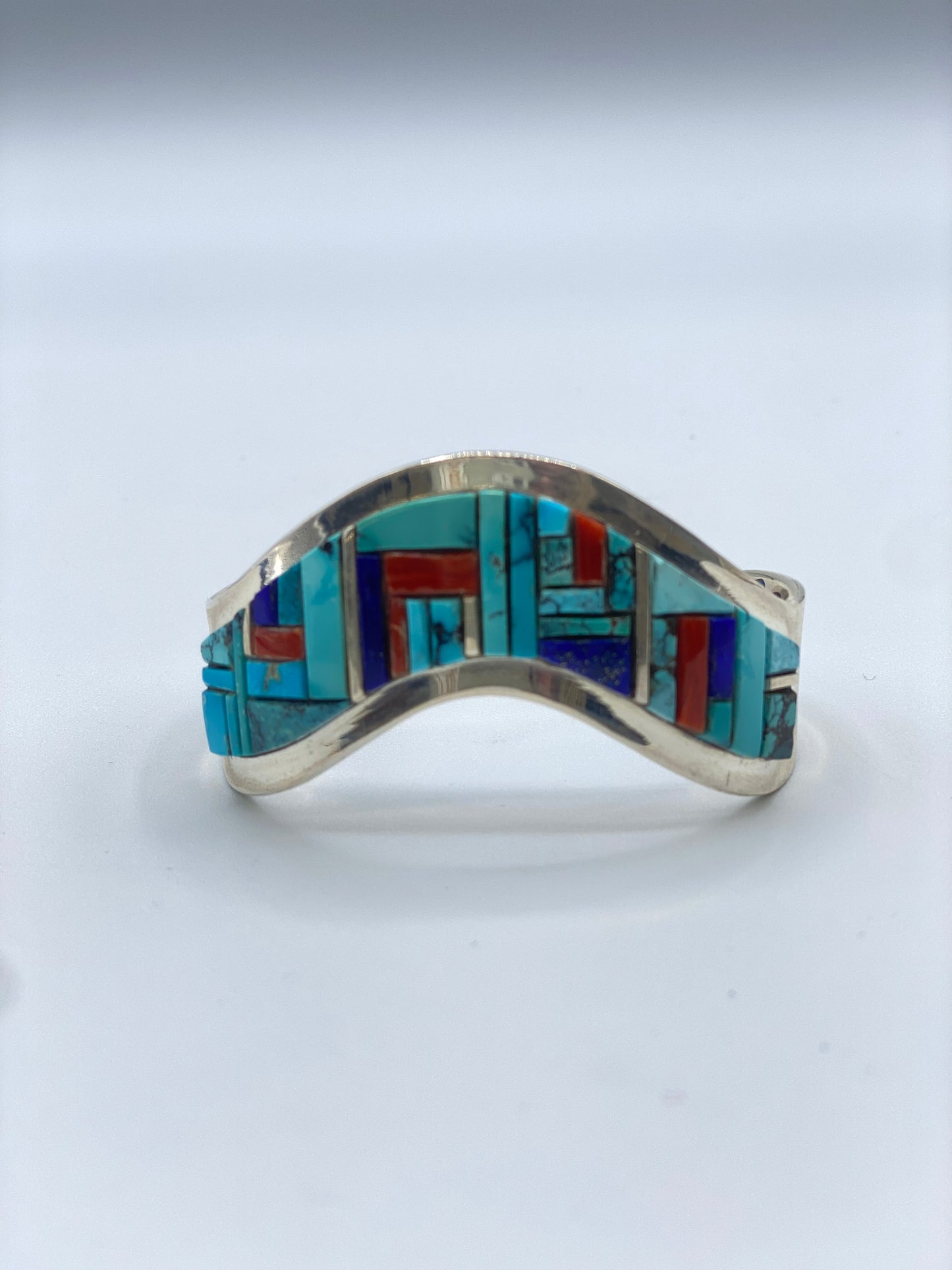 Multi-Stone Inlay Cuff