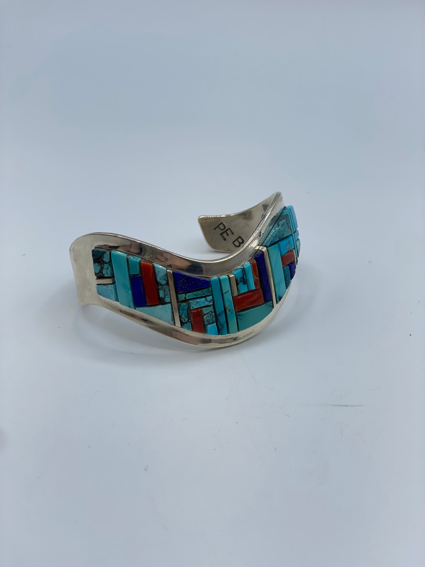 Multi-Stone Inlay Cuff