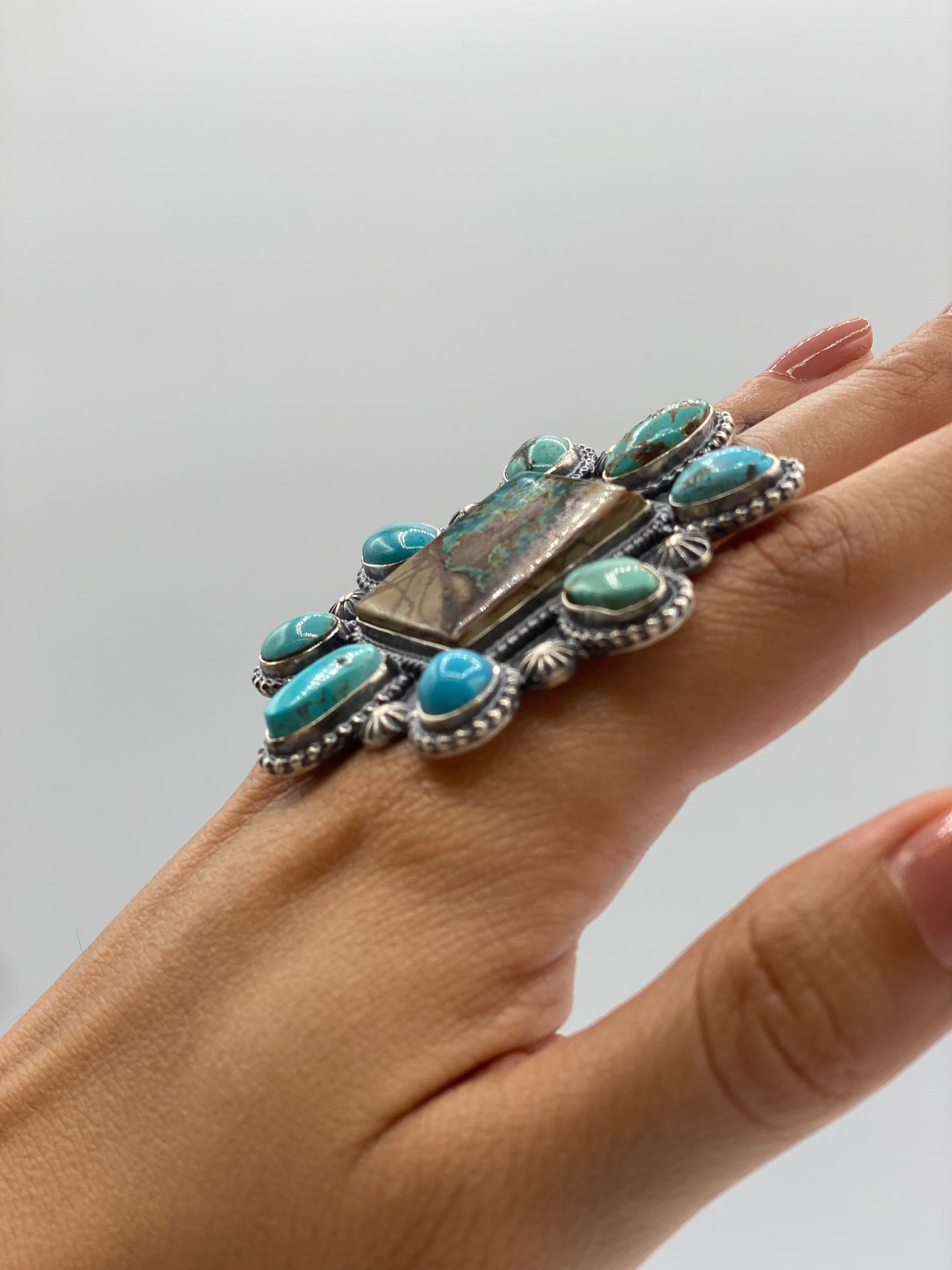 Large Turquoise Assortment Ring