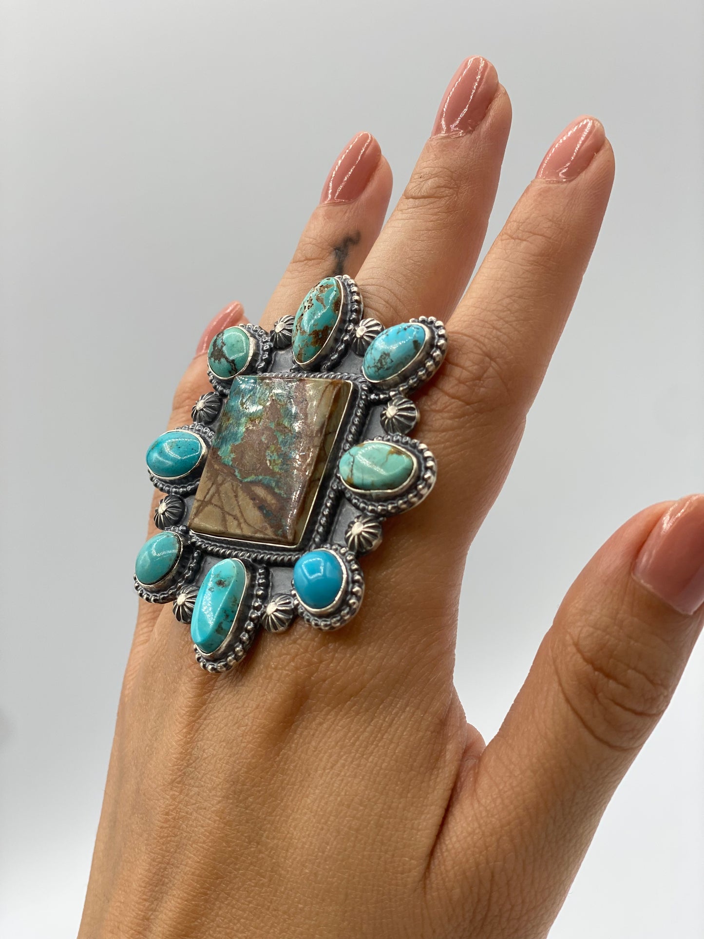 Large Turquoise Assortment Ring