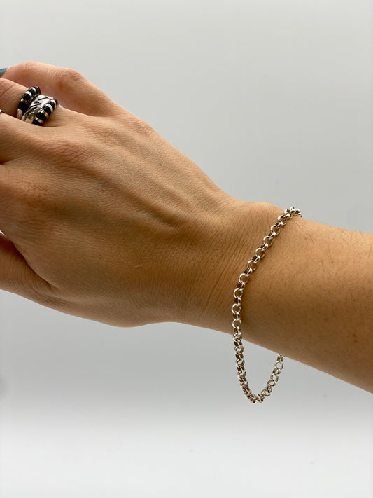 Silver Chain Link Bracelet