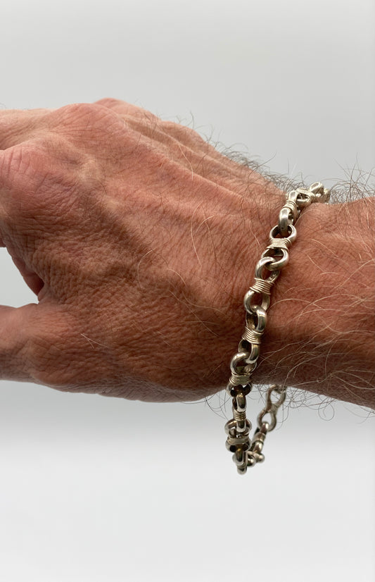 Heavy Handmade Chain-Link Bracelet