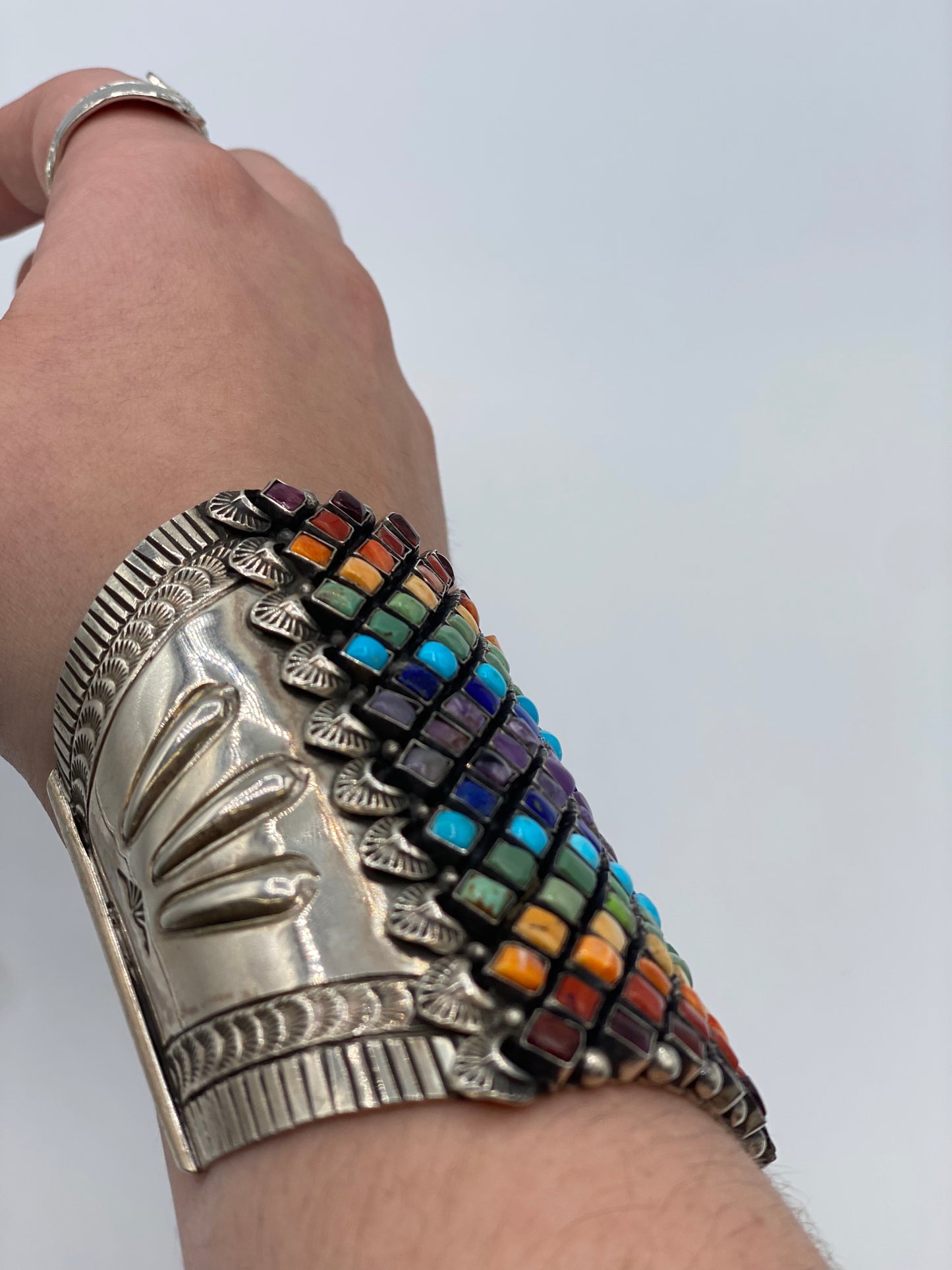 Multi-Stone "Wonder Woman" Cuff